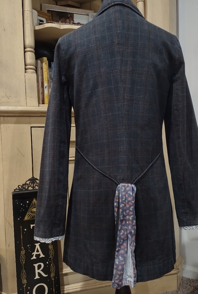 Free People Plaid & Paisley Jacket with kick-pleat - Picture 4 of 17